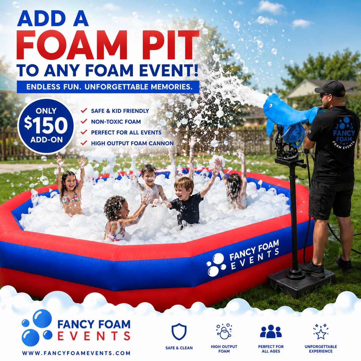 Add a Foam Pit to Any Foam Event — Fancy Foam Events Maryland