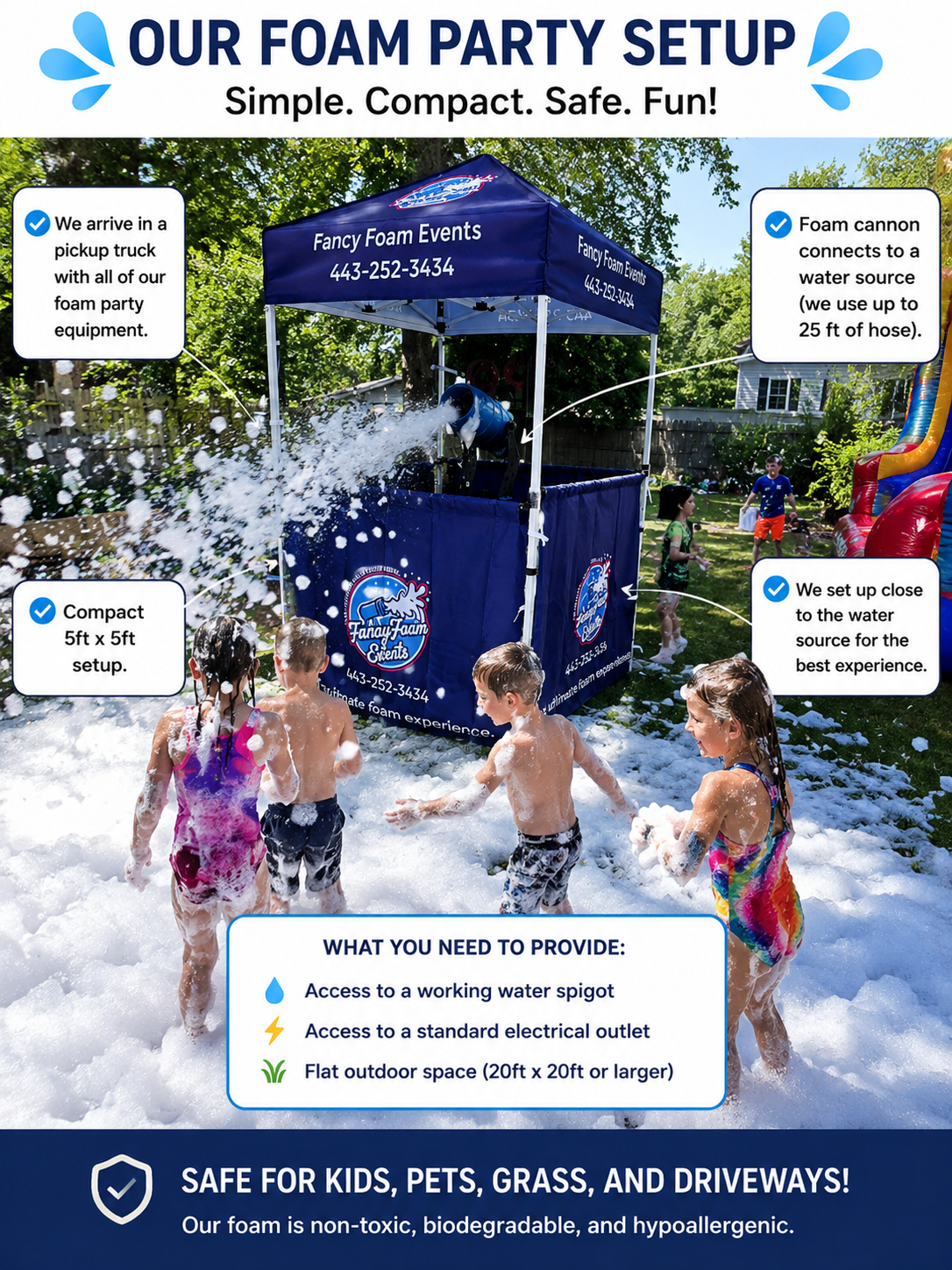 Our Foam Party Setup — What You Need to Provide