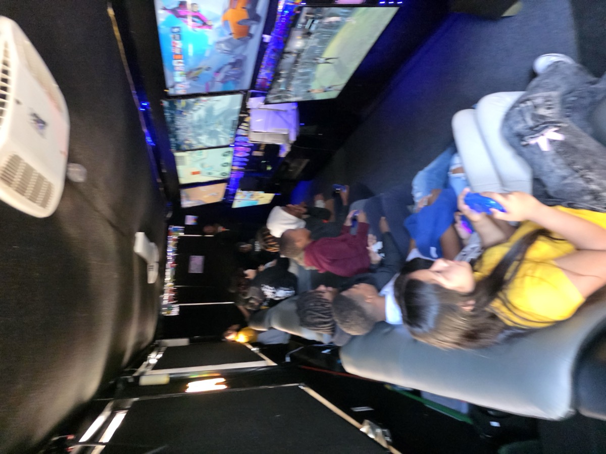Kids gaming inside