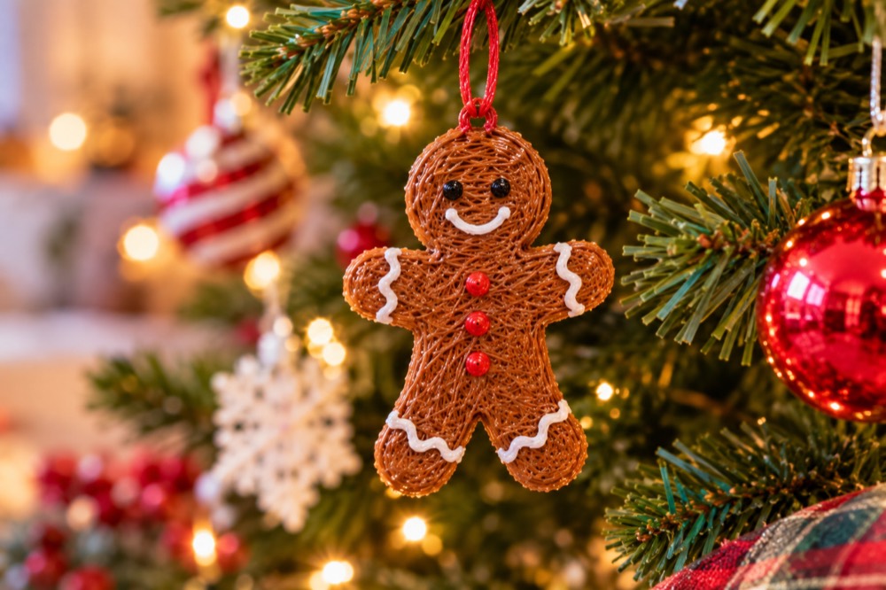 Gingerbread Ornament made with a 3D pen